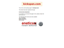 Tablet Screenshot of kickspan.com